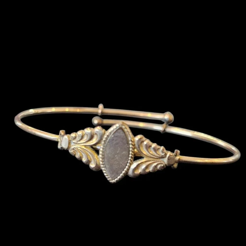 Antique Victorian Toddlers Slide Bangle Gold‎ Bracelet 3T 4T JMF and Co 4 G
